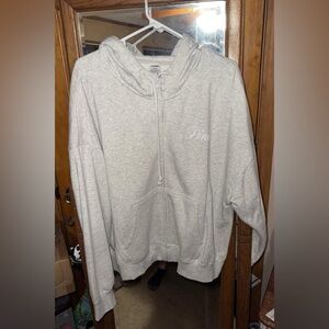 PINK Victoria's Secret Gray Hoodie Jacket